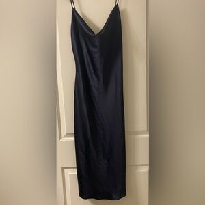 Petal & Pup Navy Satin Dress